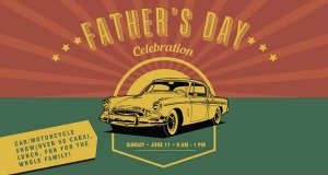 father's day celebration and car show image